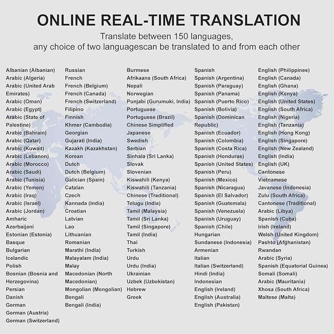 Language Translator Earbuds, 3 in 1 Translation Earbuds over 100 Languages & Accents&10 Offline Packs, Two Way Translation Device for Travel and Business Meetings