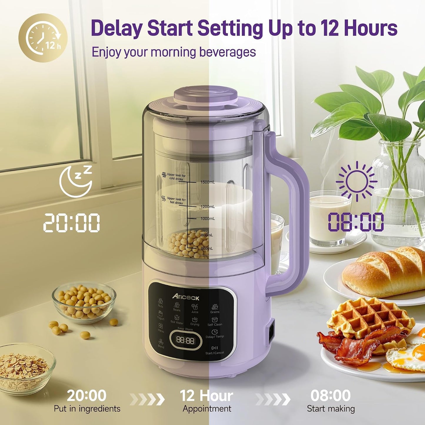 Milk Maker SK-03068 – Automatic Soy & Nut Milk Machine