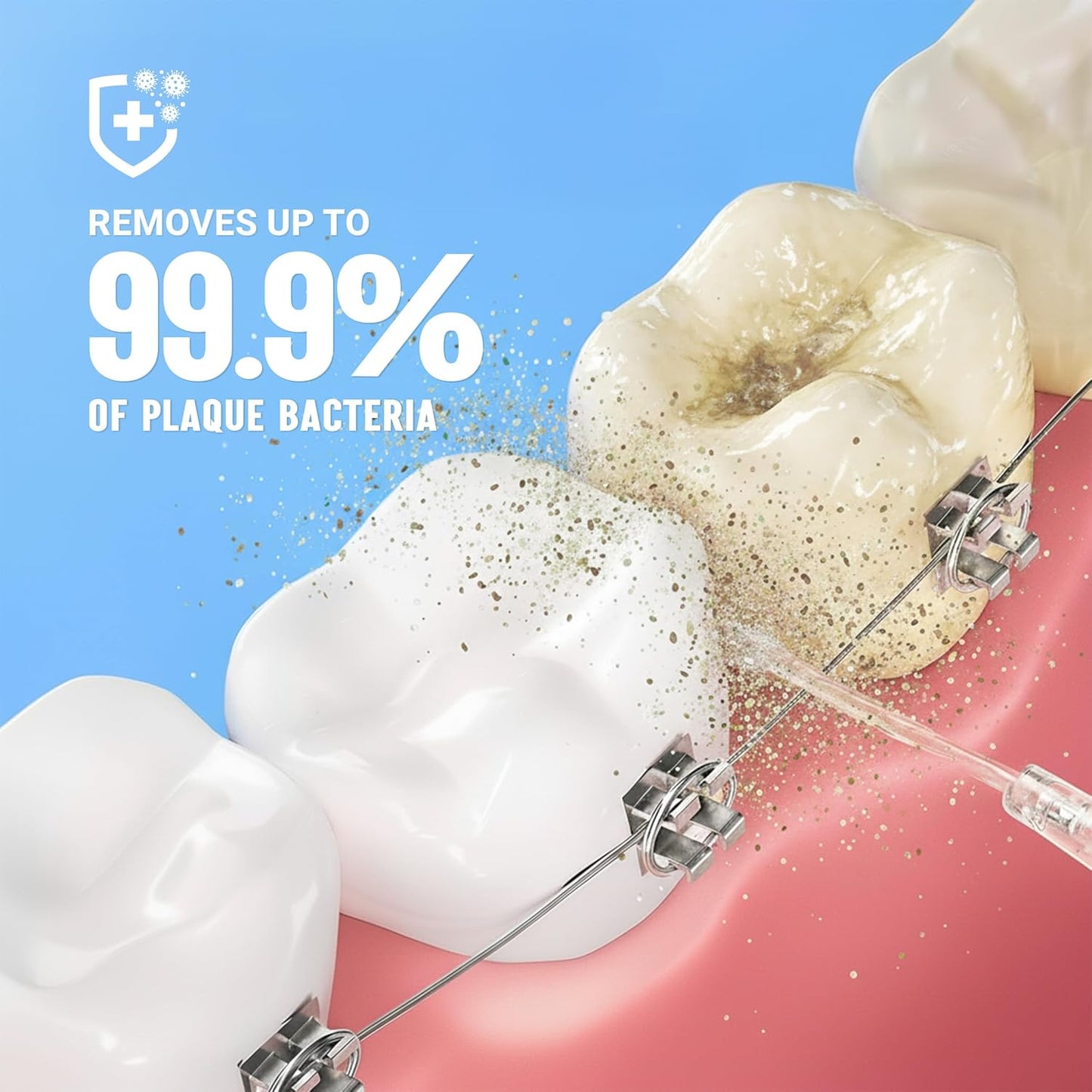 Portable Water Flosser for Teeth - 4 Modes Cordless Oral Irrigator