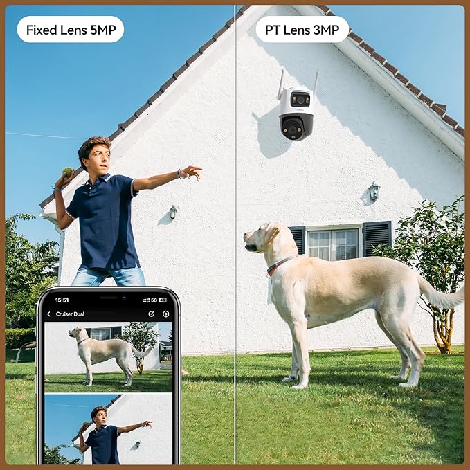 Electric 5K Outdoor Wireless Camera security , waterproof  (Wifi compability) with two way audio speaker