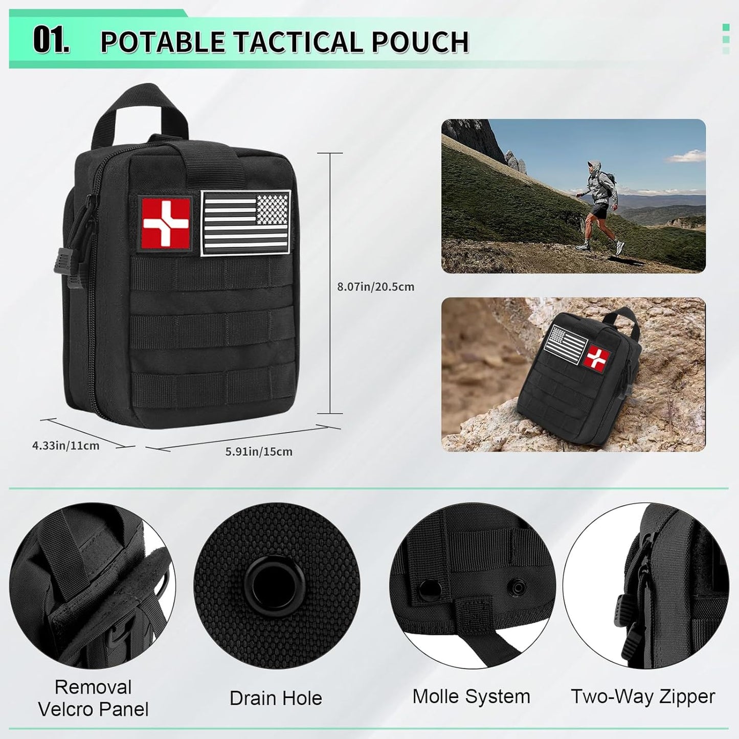 🏕️ Ultimate Survival Kit 100+ Equipments  – Your Tactical Partner for Any Emergency