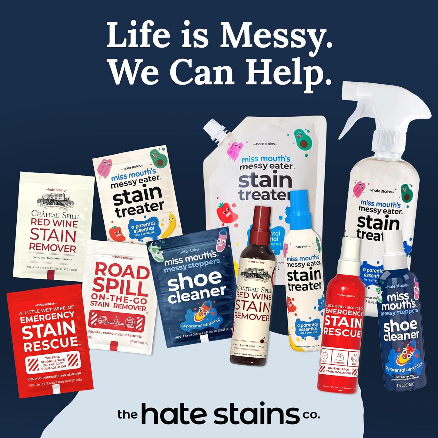 Stain spray remover set of 2pcs