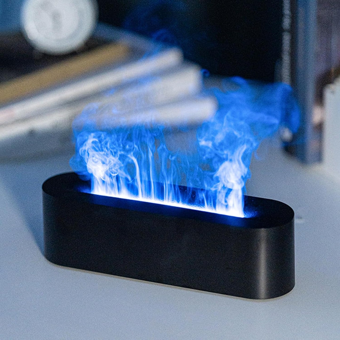 Essential Oil Diffuser, Fireplace Fire Flame Aromatherapy Diffuser