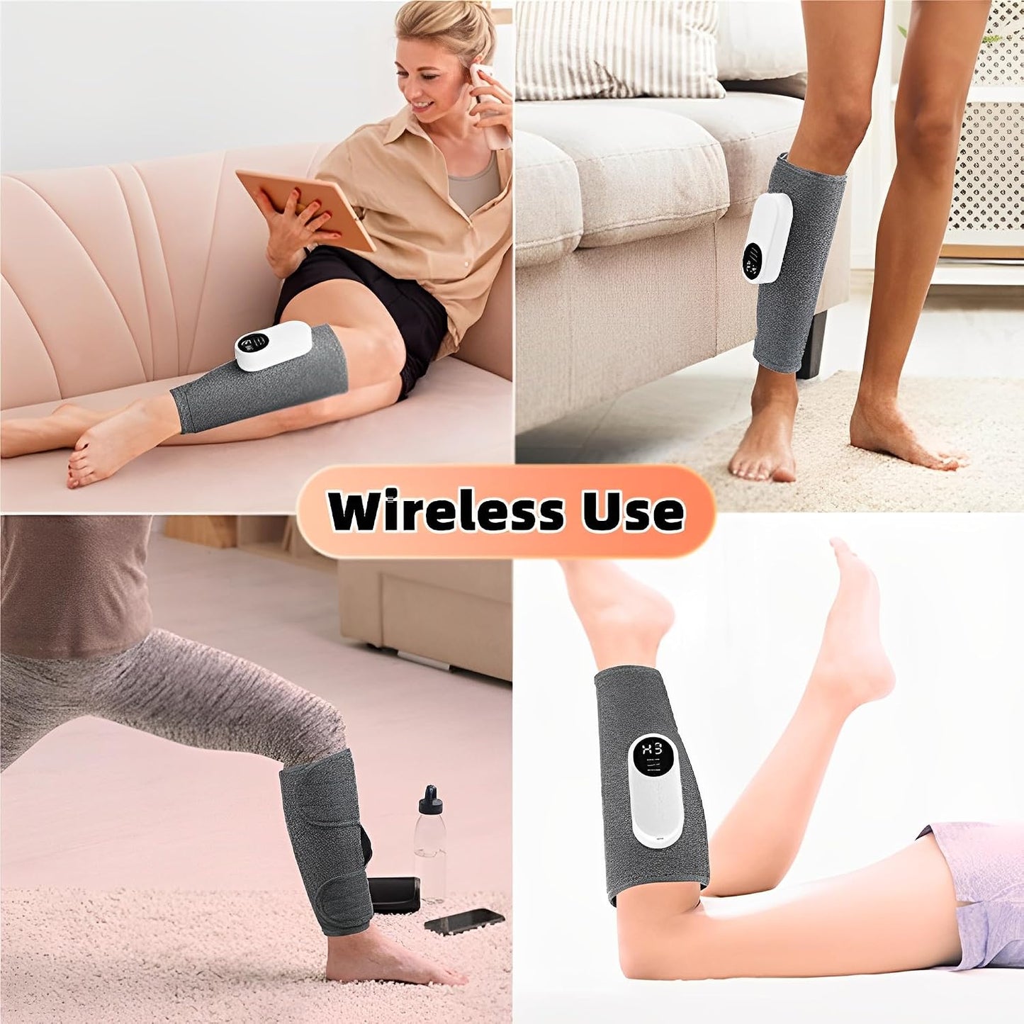Calf Air Compression Massager for Circulation and Pain Relief, Leg Massager