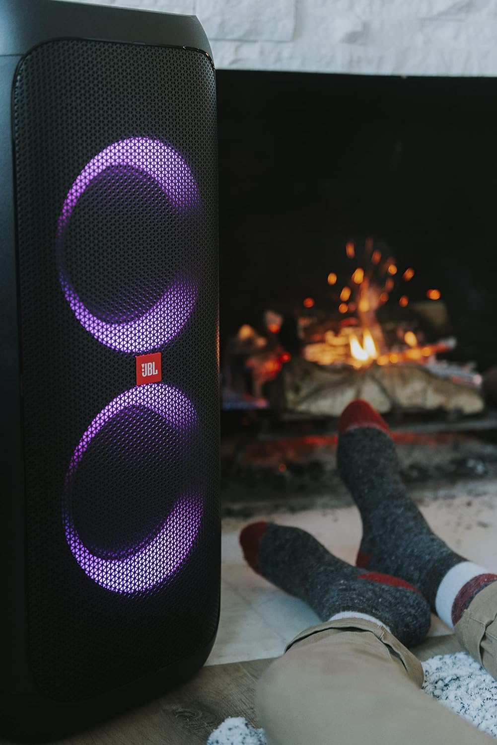 JBL PartyBox Stage 320 Pro Sound, Futuristic Lightshow, 18H Playtime (NO MIC)