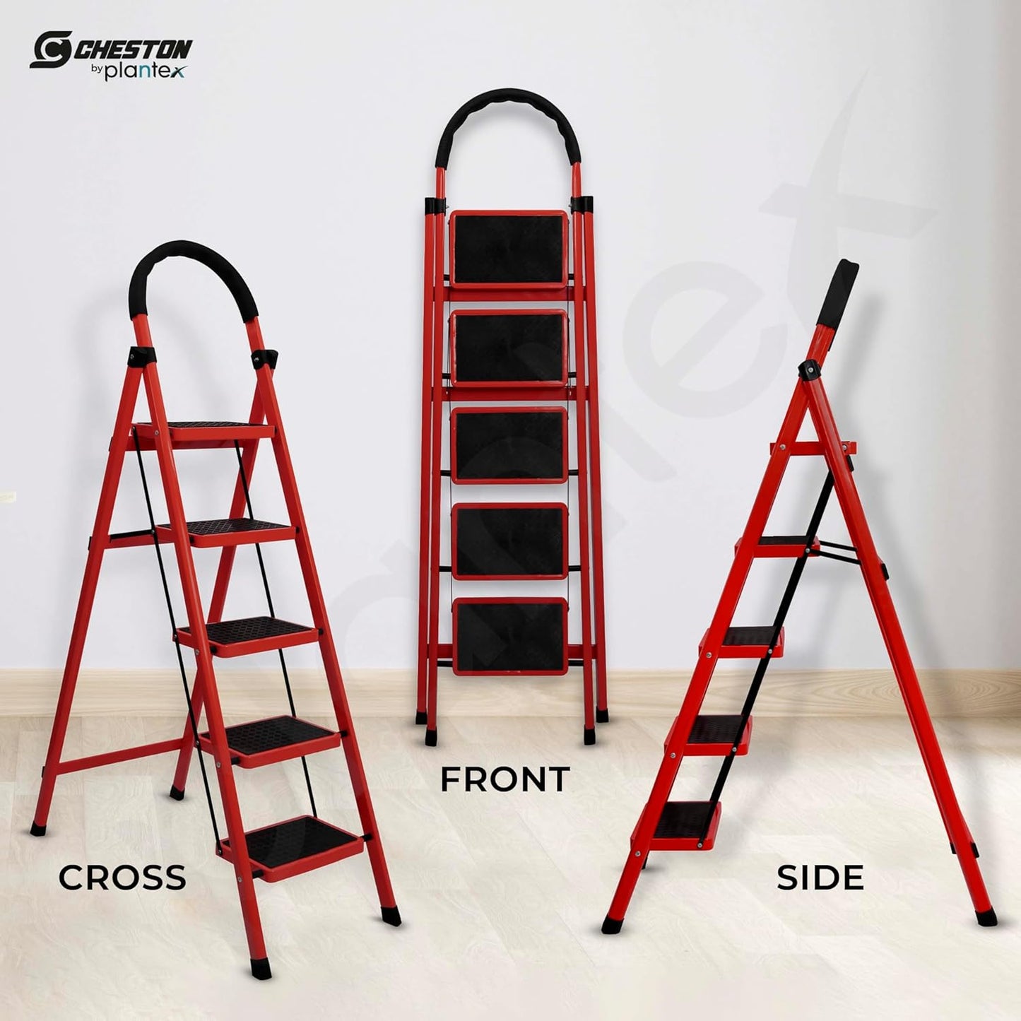 🪜 4-Step Foldable Stool Ladder – Safe, Strong &amp; Space-Saving