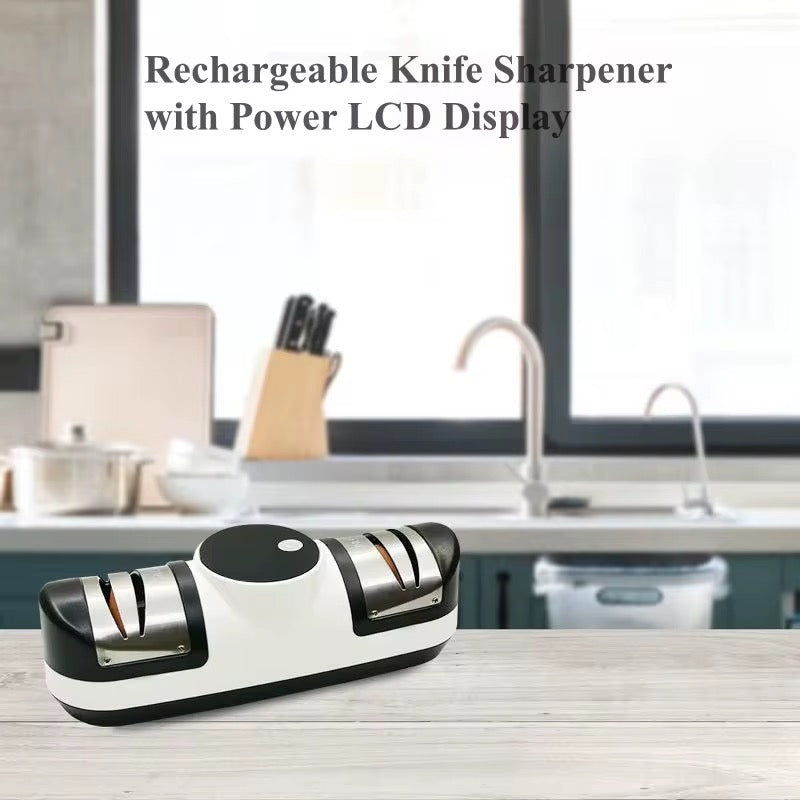 Electric Knife Sharpener, Knife Sharpener Professional + Free lighter