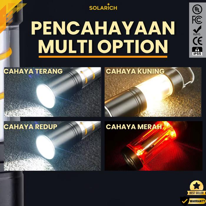 High power flashlight + Tungsten side light