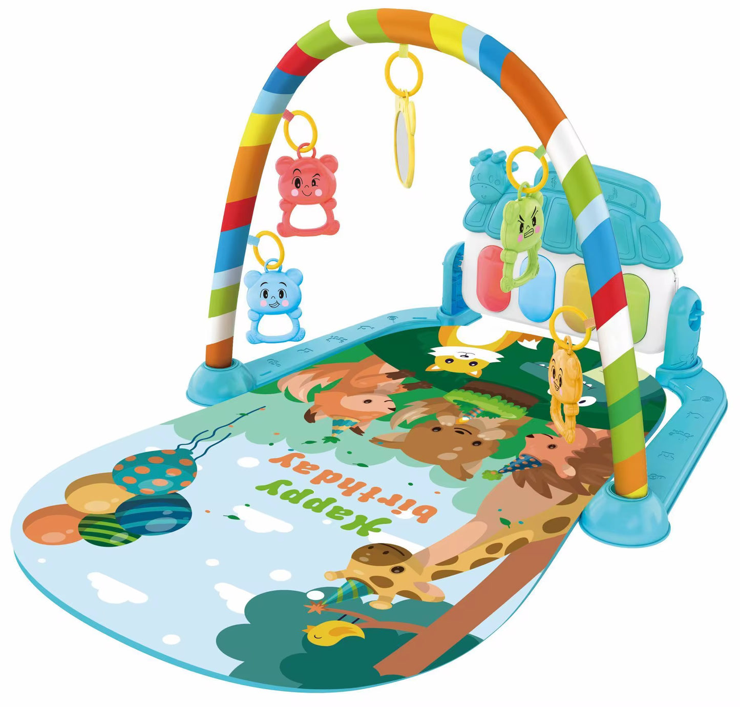Pedal piano play gym infant toddler