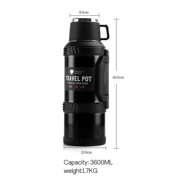 Insulated Travel Pot flask Portable Tea Pot
