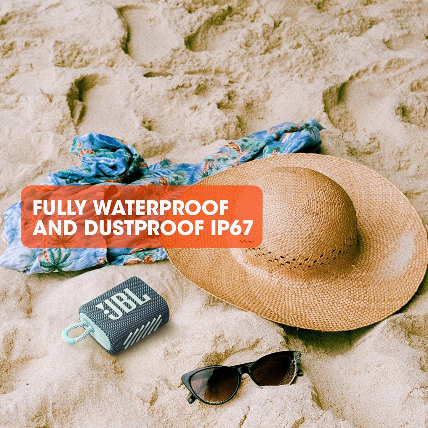 JBL Go 3 (Original) - Portable Mini Bluetooth Speaker, big audio and punchy bass, IP67 waterproof and dustproof, 5 hours of playtime