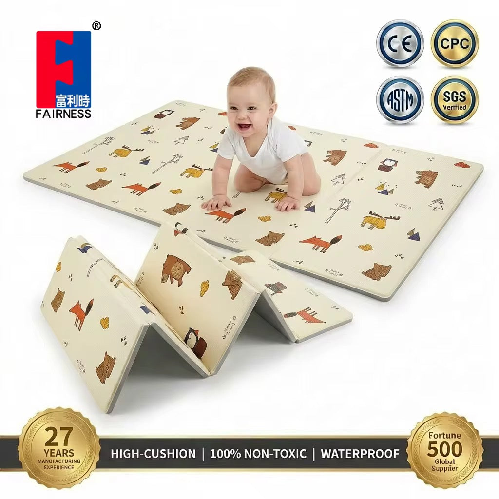 Foldable baby play mat 6by6