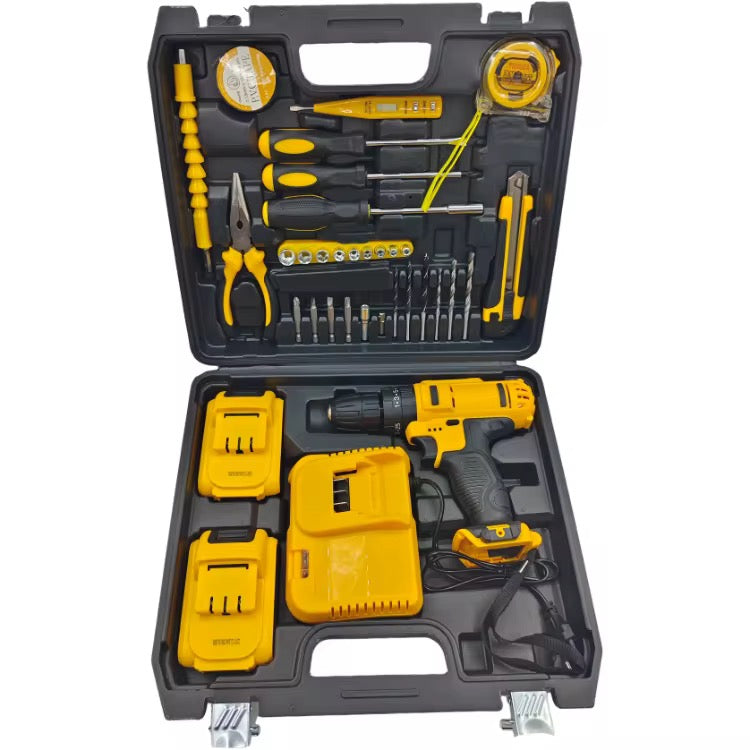 34-Piece Tool Set cordless drill