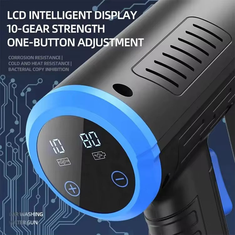 48V High Pressure Water Sprayer 2 Batteries - Car Washing Machine, 5M Range, Cordless Portable Electric High Pressure Washer Gun
