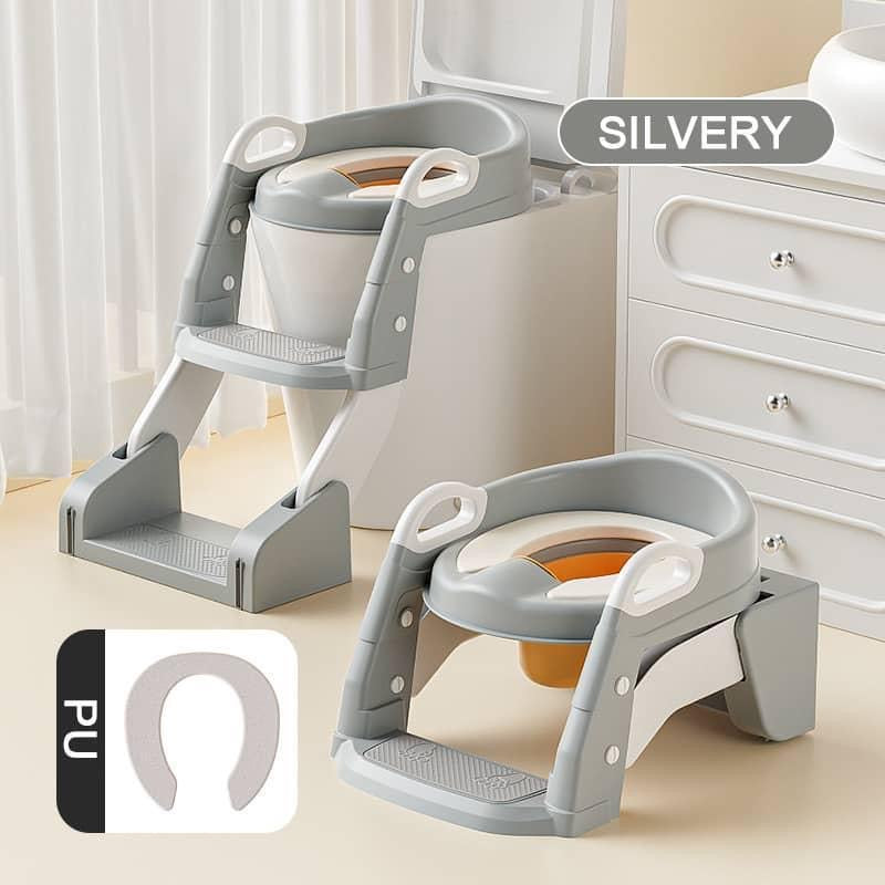 Potty Training Seat with Step Stool Ladder, 3-in-1Potty Toilet for Kids color vary (so durable)