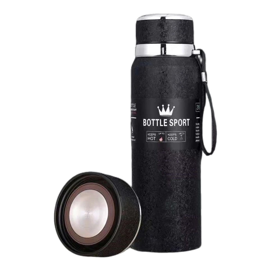 Vaccum bottle flask 1 litres capacity color varies and comes with beverage filter