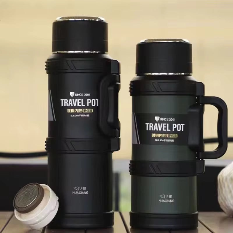 Insulated Travel Pot flask Portable Tea Pot