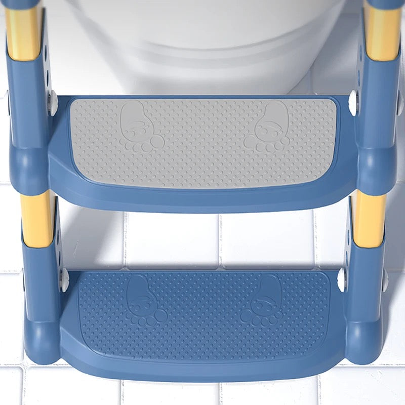 SS Portable easy children ladder toilet seat for toddlers with soft comfortable cushions (very durable)