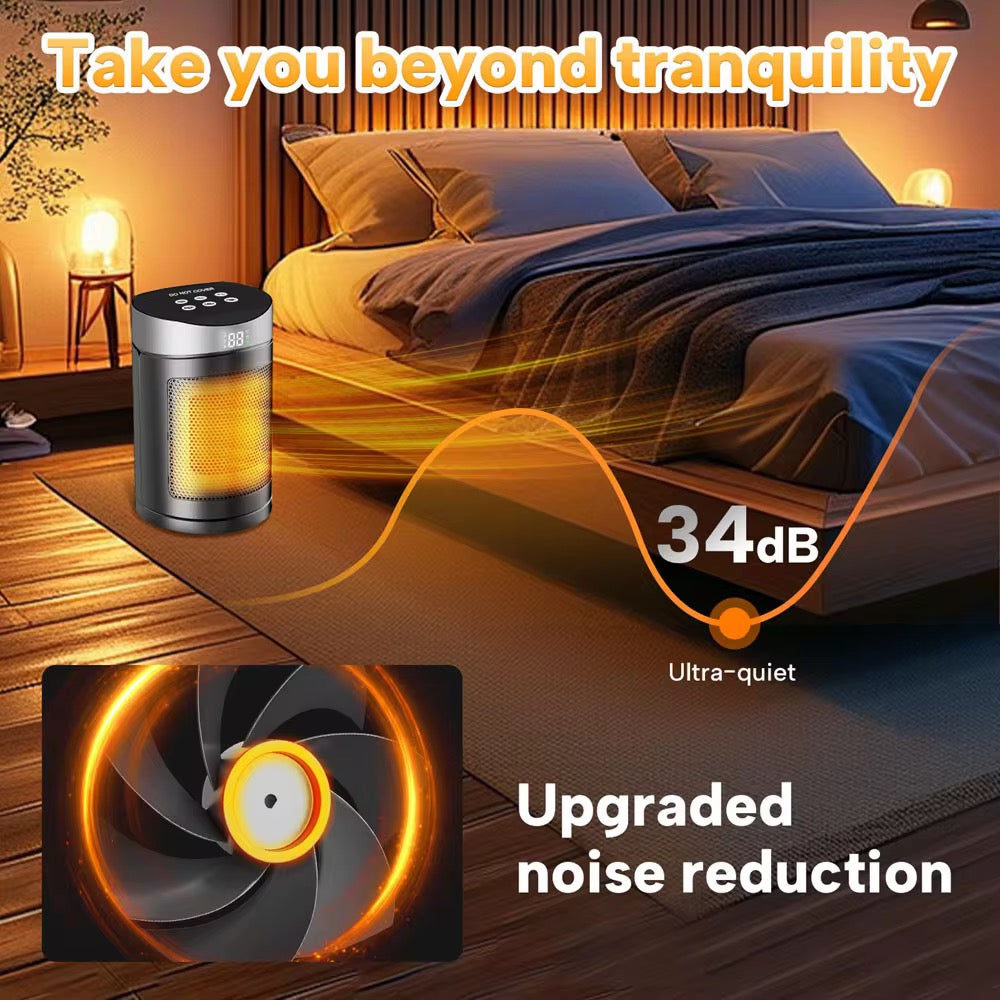 Space Heater, Portable Electric Heaters for Indoor Use with Thermostat