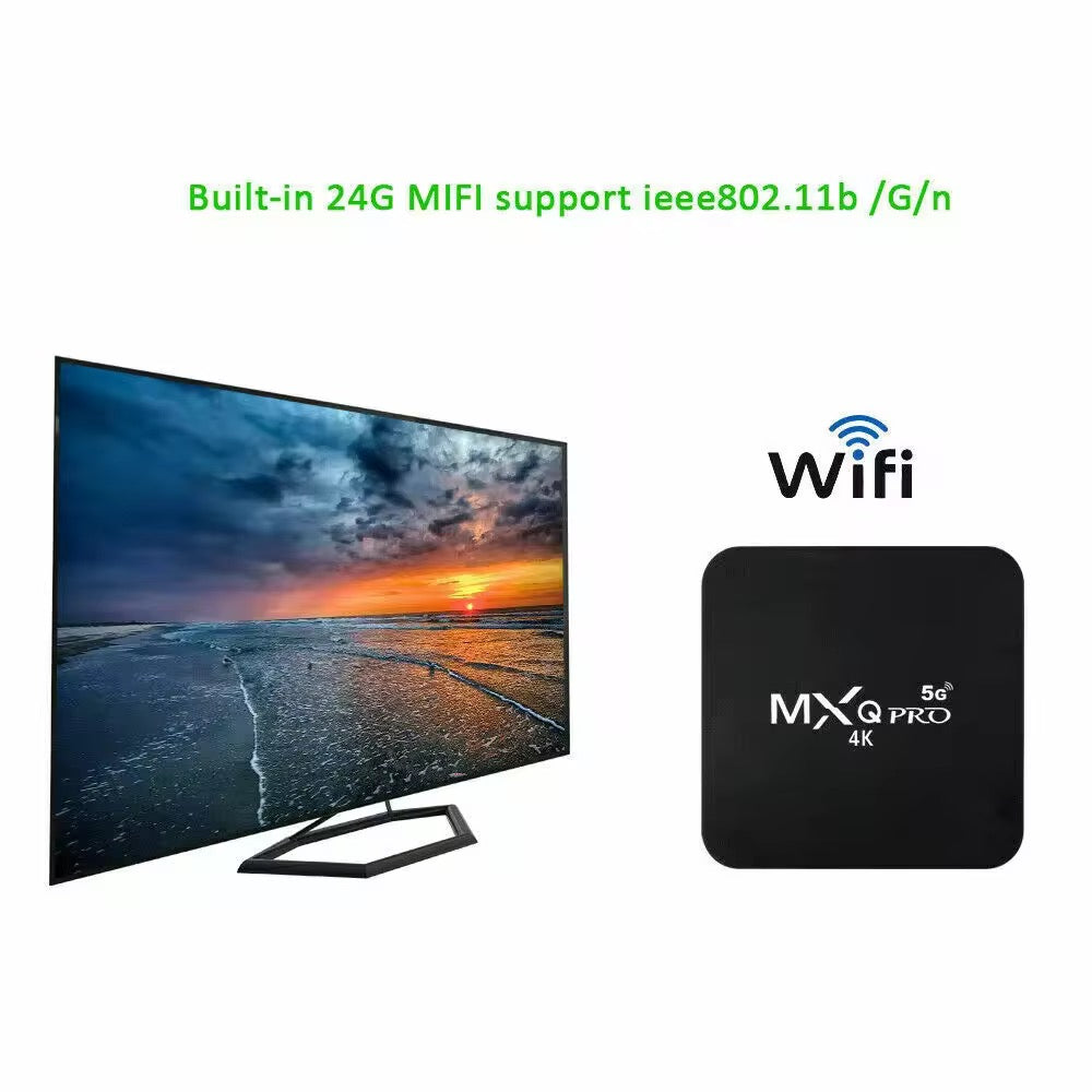 MXQ Pro smart Android 12 TV Box for any digital Tv