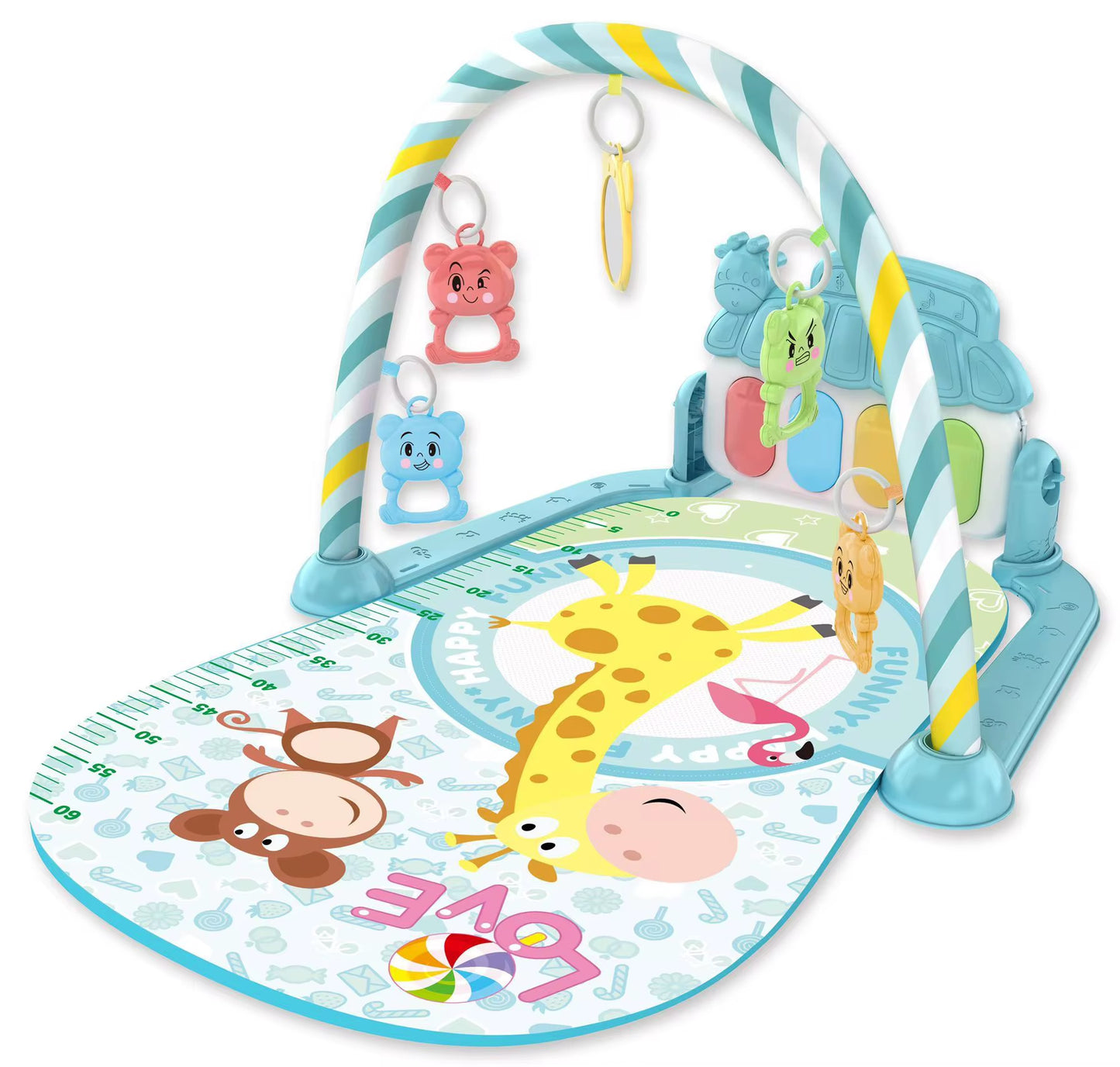 Pedal piano play gym infant toddler