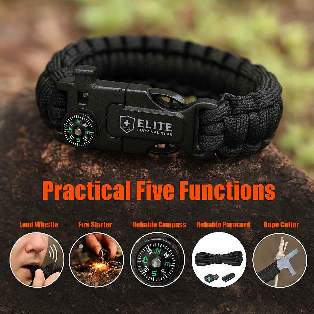 Elite Adventure Ready Survival Bracelet™