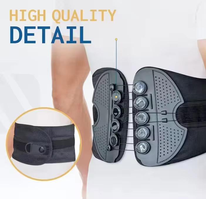 Lumbar draw string support belt , back pain relief