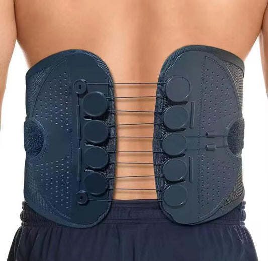 Lumbar draw string support belt , back pain relief