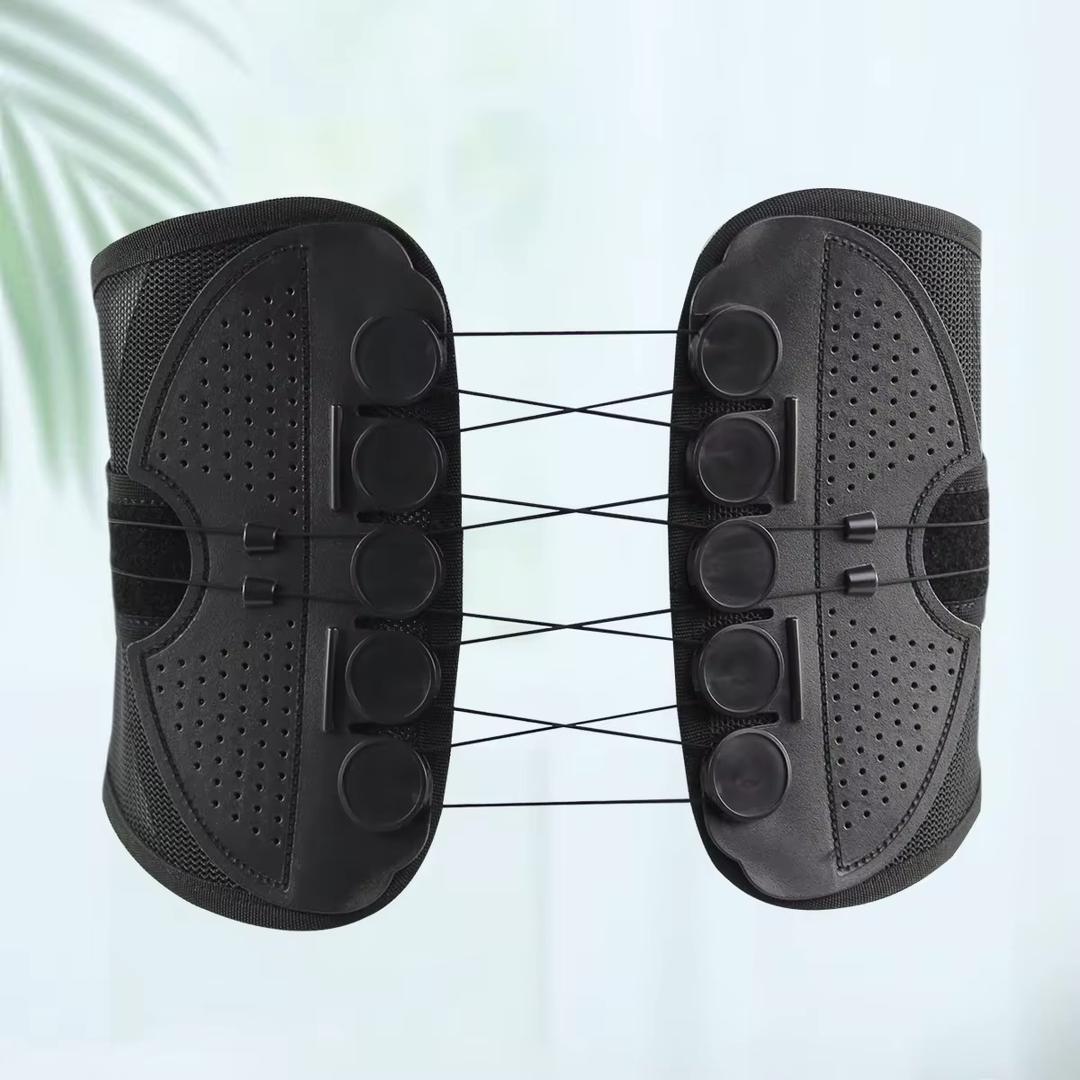 Lumbar draw string support belt , back pain relief