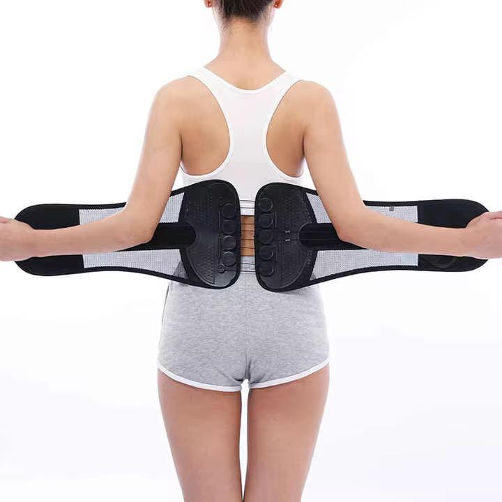 Lumbar draw string support belt , back pain relief