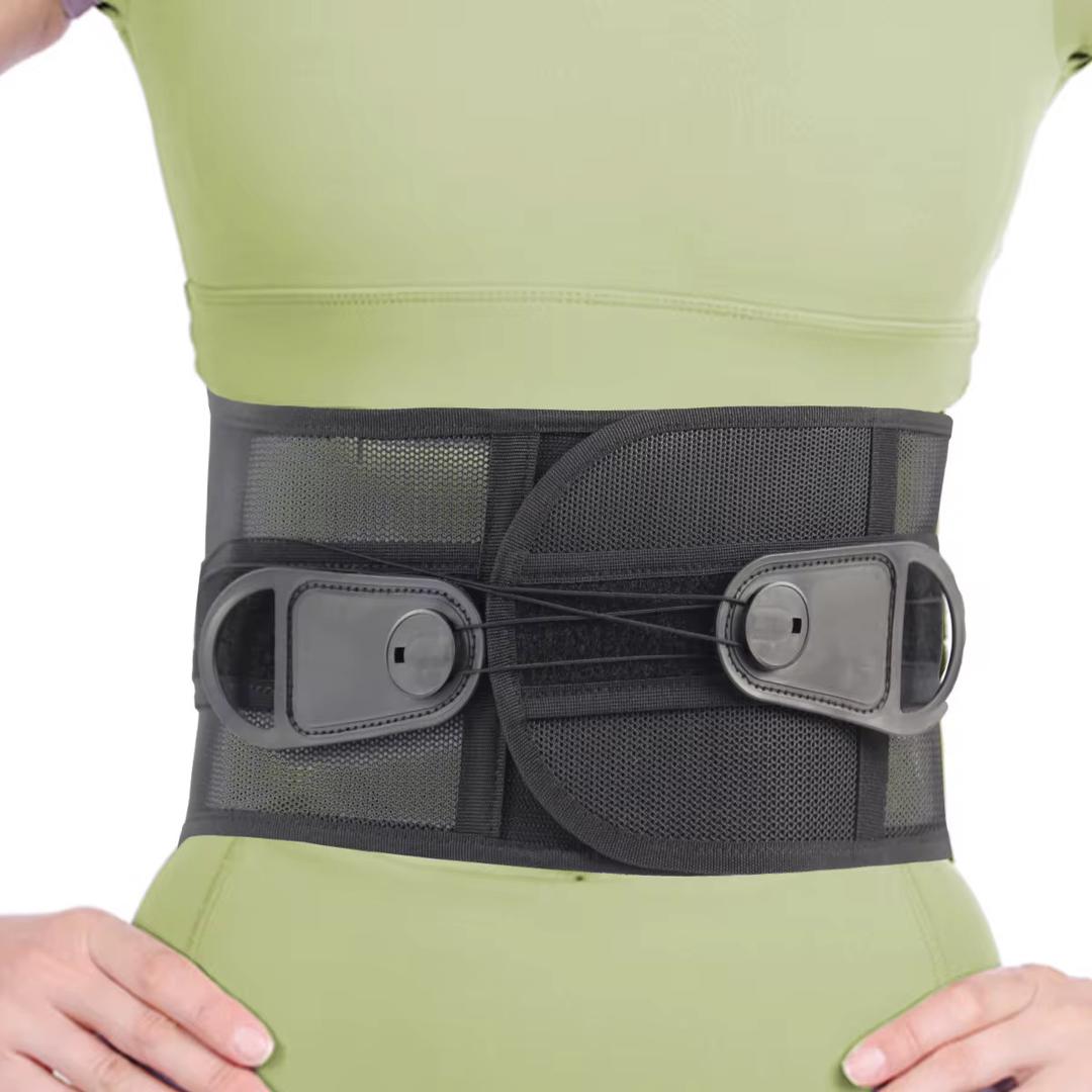 Lumbar draw string support belt , back pain relief