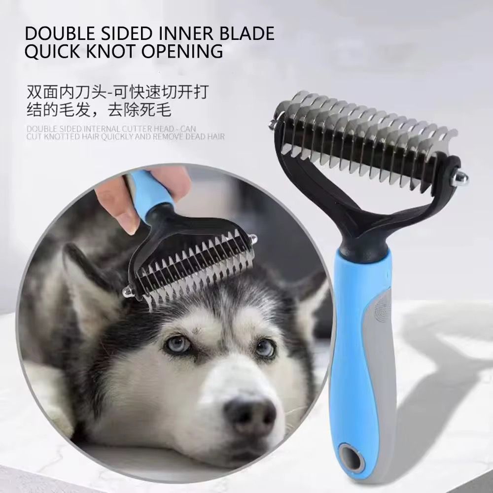 🐾 Portable Pet Grooming Brush – Say Goodbye to Shedding Mess!