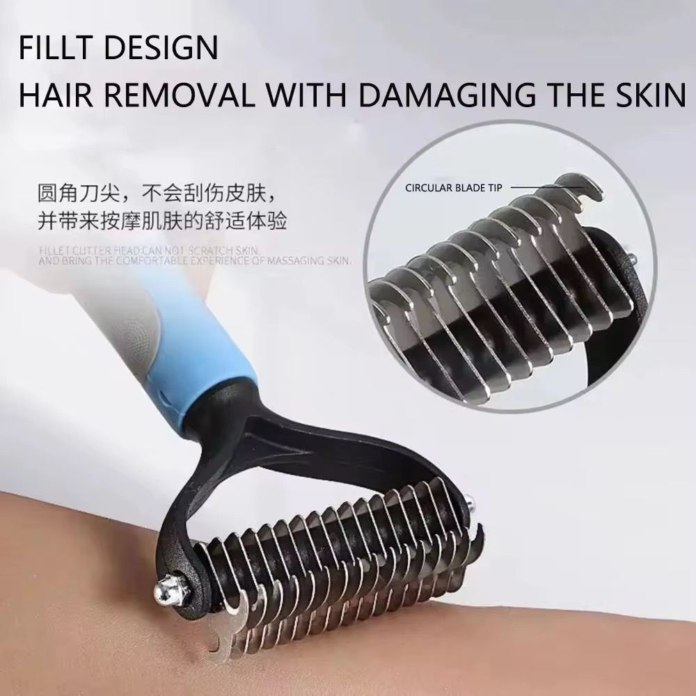 🐾 Portable Pet Grooming Brush – Say Goodbye to Shedding Mess!