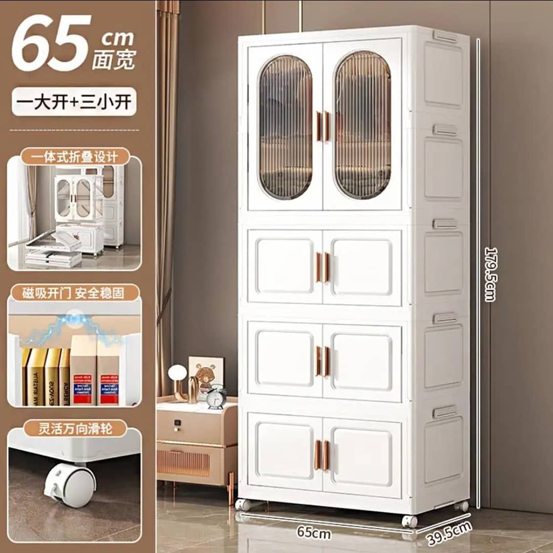 Foldable Clothes Closet Plastic cloarkroom Wardrobe for Household Plastic