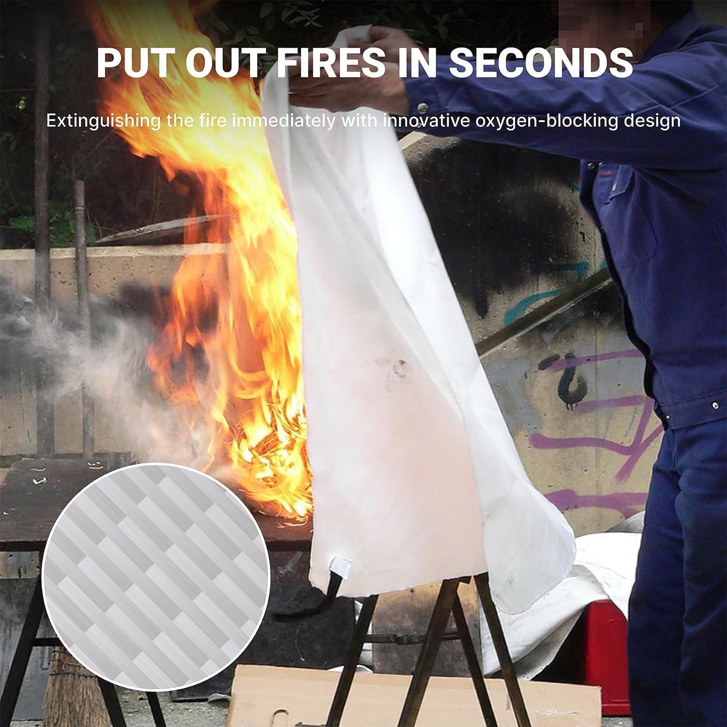 Emergency Reusable Fire Shield Blanket