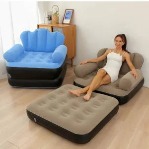 Inflatable Sofa Outdoor Adult Lazy Sofa Multifunctional Five in One Inflatable Bed