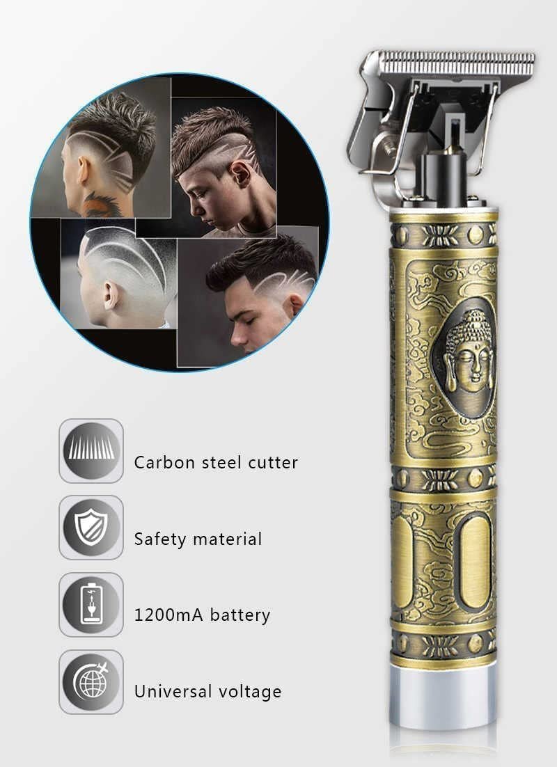 Professional Hair Cutter For Men and Rechargeable  Shaver , Hair Trimmer Machine black color