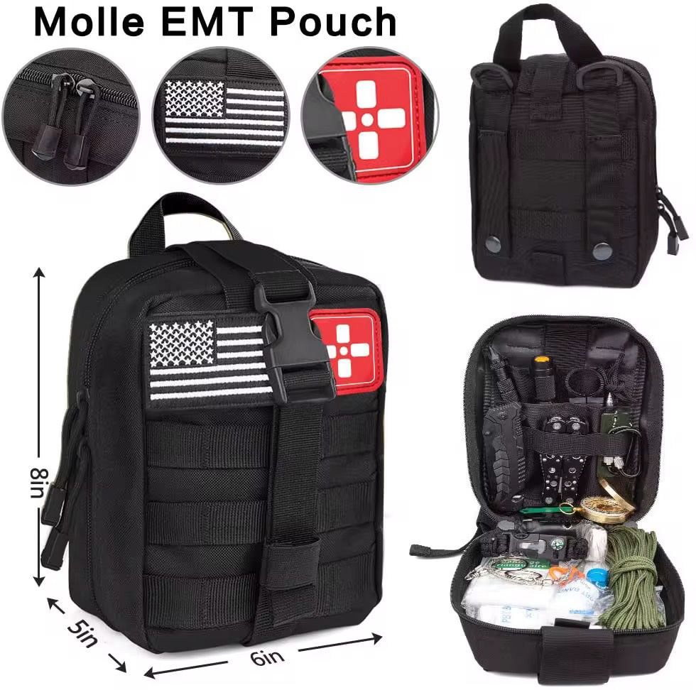 🏕️ Ultimate Survival Kit 100+ Equipments  – Your Tactical Partner for Any Emergency