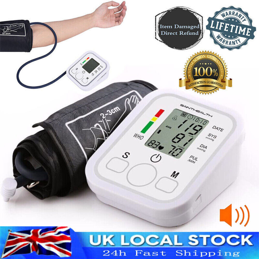 Automatic digital Blood Pressure Monitor, White